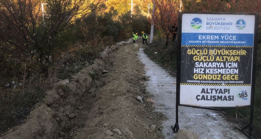 Geyve Melekşesolak Mahallesi’ne Büyükşehir’den 2 bin 500 metrelik yeni hat