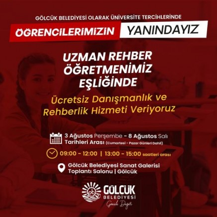 GÖLCÜK BELEDİYESİ ÜNİVERSİTE TERCİHLERİNDE ÖĞRENCİLERİN YANINDA - GÜNDEM - İnternetin Ajansı
