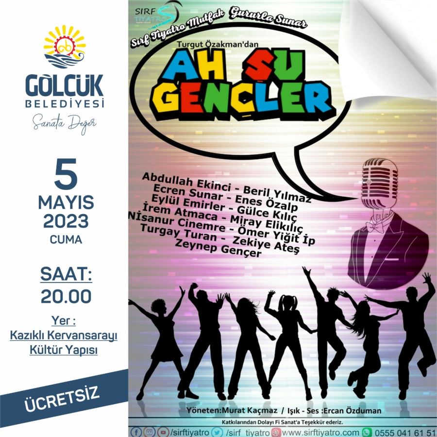 GÖLCÜKLÜLER TİYATRO KEYFİNİ İKİ OYUNLA BİRDEN YAŞAYACAK