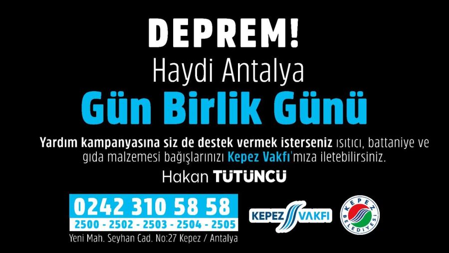 Haydi Antalya! Gün Birlik Olma Günü