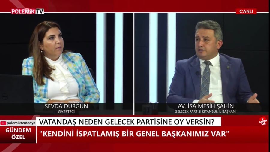 İsa Mesih Şahin: “Erdoğan'ın rakip olarak istemeyeceği aday Ahmet Davutoğlu'dur!”