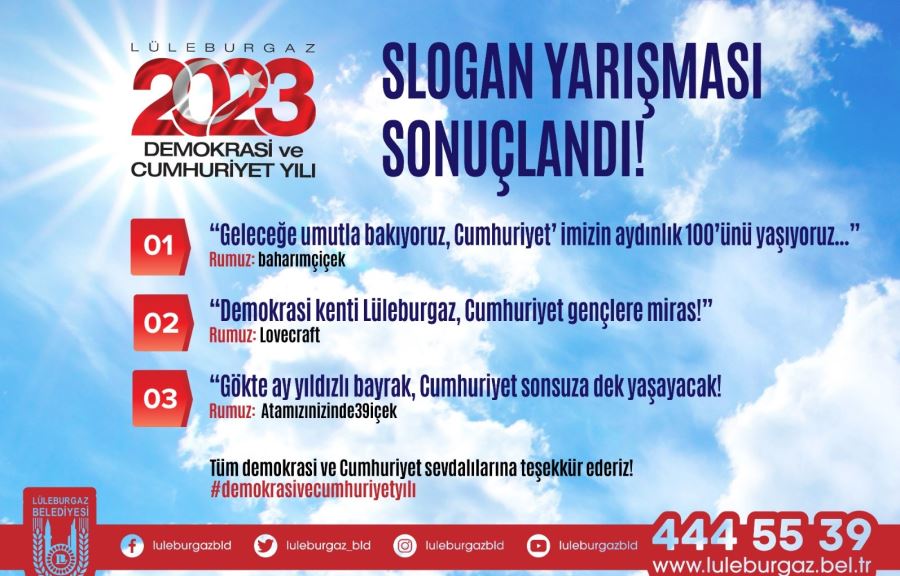 İşte Demokrasi ve Cumhuriyet Yılı sloganları!