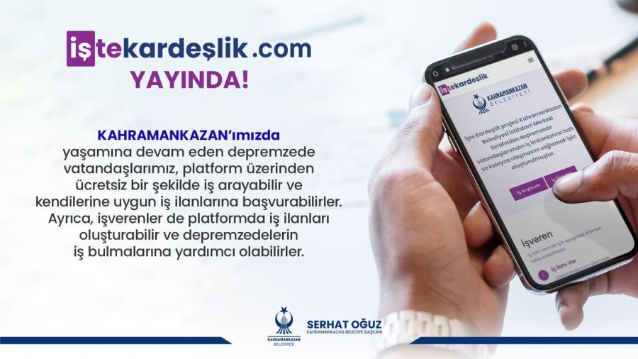 İŞTE KARDEŞLİK YAYINDA