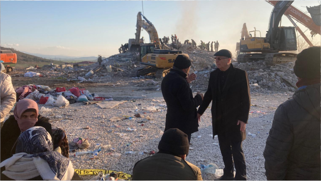 İYİ PARTİLİ SUBAŞI DEPREM BÖLGESİNDE