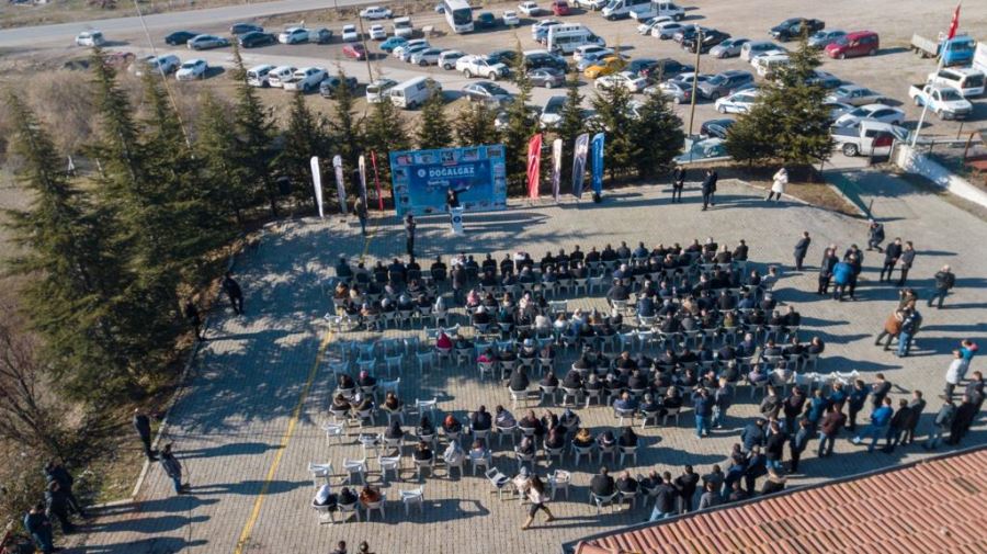 KAHRAMANKAZAN’DA KERPİÇ EVLER DOĞALGAZ İLE ISINIYOR