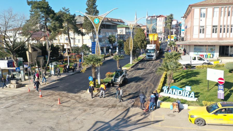 Kandıra merkezde hummalı çalışma