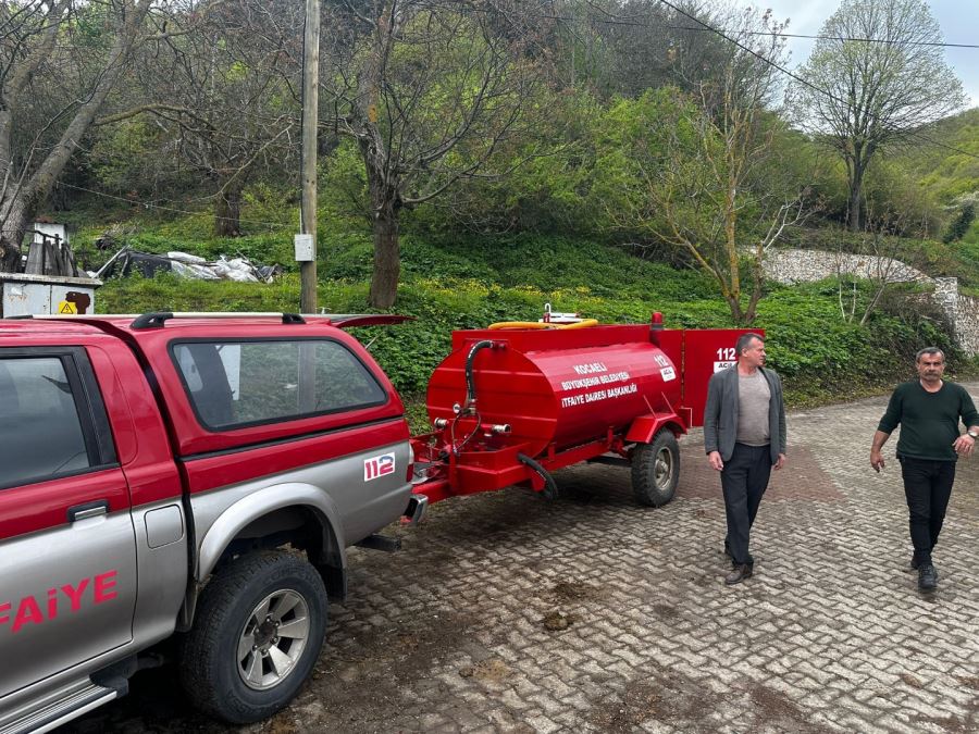 Karamürsel Tahtalı Mahallesine yangın söndürme tankeri
