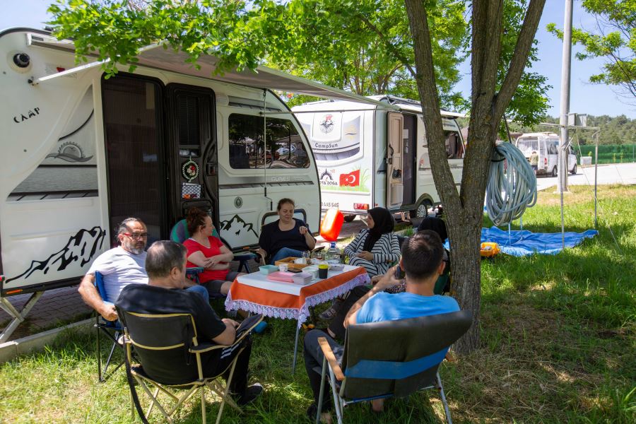 Karavan tutkunları Harmancık'ta buluştu