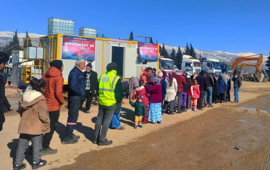 KEÇİÖREN BELEDİYESİ’NDEN KAHRAMANMARAŞ’TA 3 ÖĞÜN YEMEK HİZMETİ