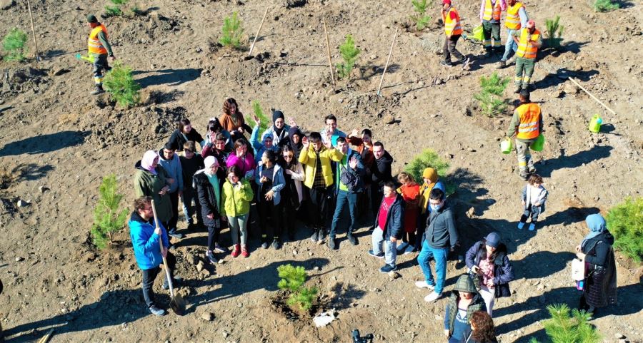 KEÇİÖREN’DE 1111 FİDAN TOPRAKLA BULUŞTU
