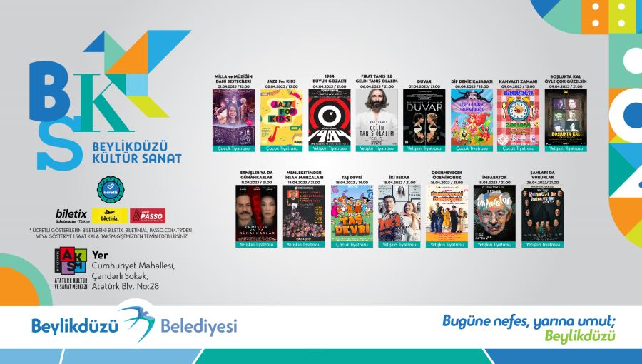 KÜLTÜR SANAT ETKİNLİKLERİ NİSAN AYINDA DA DOPDOLU