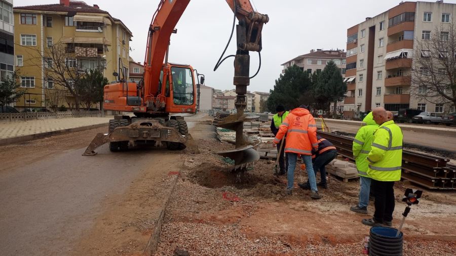 Kuruçeşme Tramvay Hattında hummalı çalışma