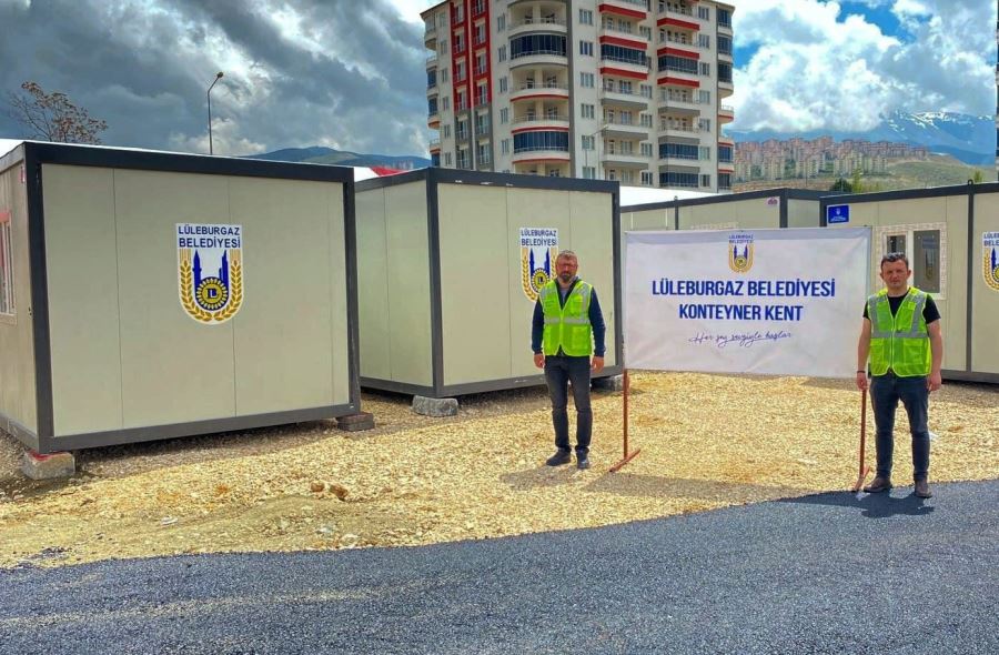 Lüleburgaz Belediyesi’nden Malatya’ya konteyner desteği