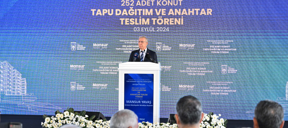MAMAK'TA BÜYÜK GÜN: 252 KONUT İÇİN TAPU DAĞITIM VE ANAHTAR TESLİM TÖRENİ DÜZENLENDİ - TÜRKİYE - İnternetin Ajansı