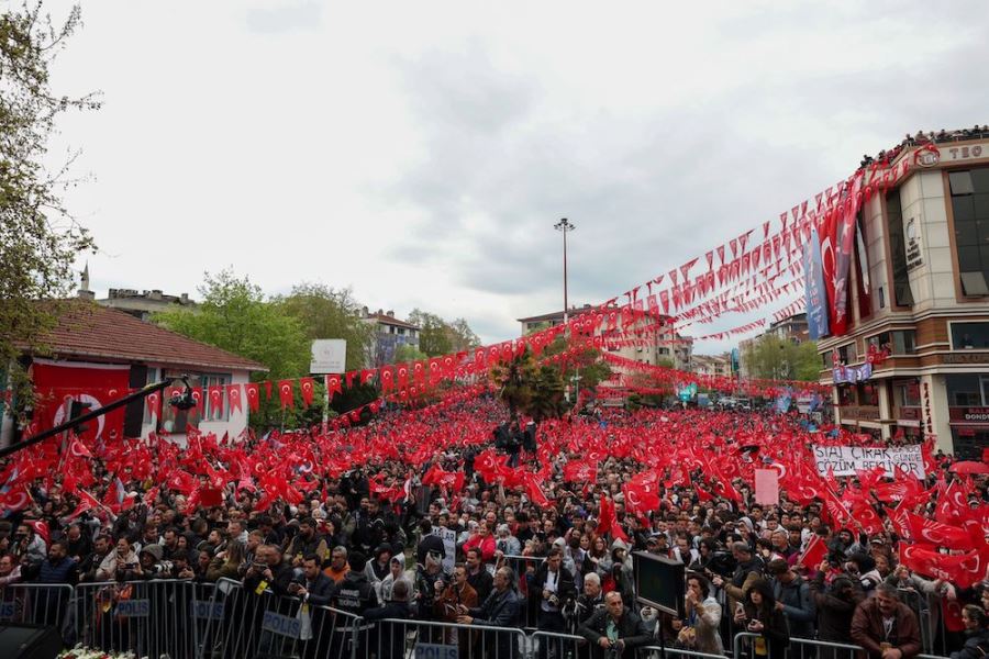MANSUR YAVAŞ, ALİ BABACAN VE CUMHURBAŞKANI ADAYI KEMAL KILIÇDAROĞLU İLE BİRLİKTE TEKİRDAĞ’DA