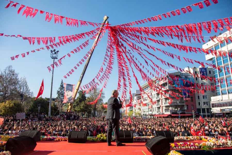 MANSUR YAVAŞ, EKREM İMAMOĞLU VE MİLLET İTTİFAKI CUMHURBAŞKANI ADAYI KEMAL KILIÇDAROĞLU UŞAK’TA