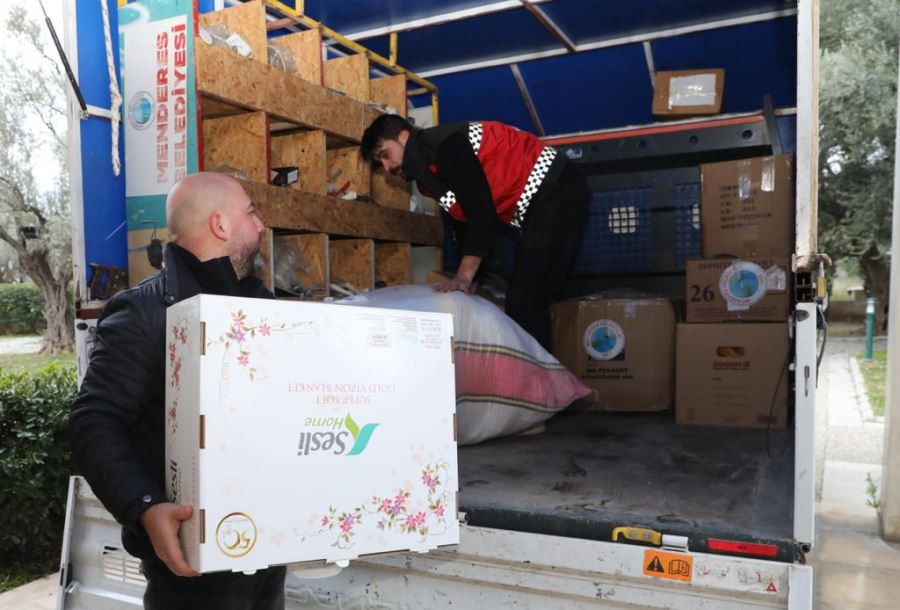 Menderes Belediyesi’nden deprem bölgesine yardım kampanyası