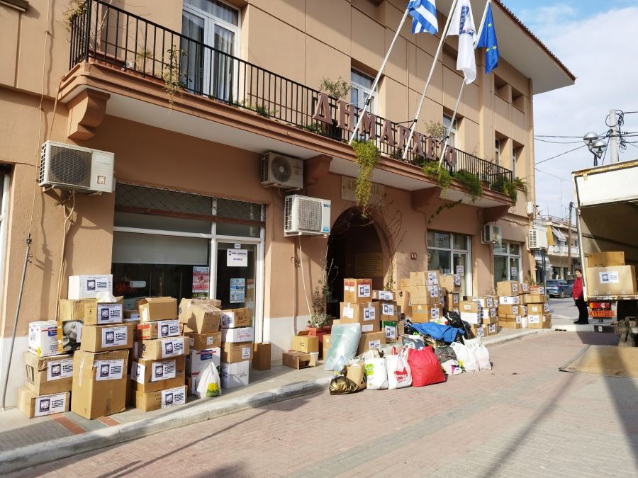 MUDANYA’NIN YUNANİSTAN’DAKİ KARDEŞ ŞEHRİNDEN DEPREM BÖLGESİNE YARDIM ELİ