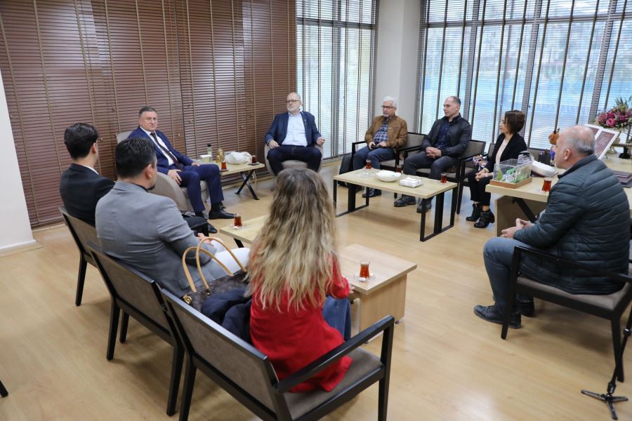 NORVEÇLİ SİEUGREEN PROJE YETKİLİLERİ BAŞKAN SAVAŞ’I ZİYARET ETTİ