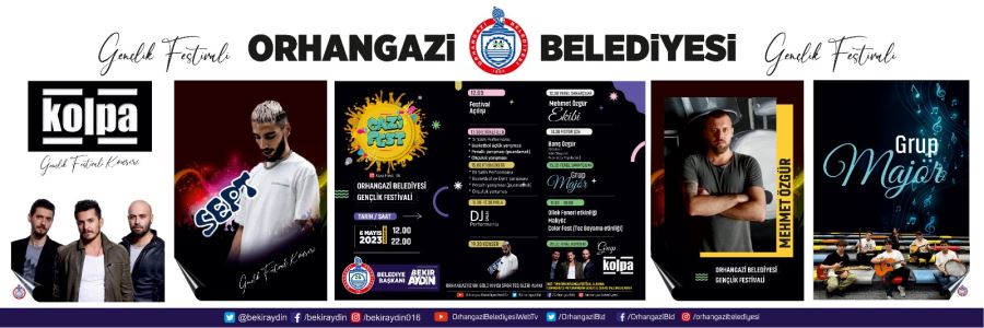 Orhangazi Belediyesi Gençlik Festivalinde (Gazifest) Geri Sayım Başladı