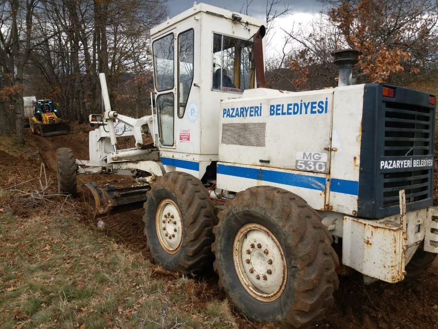 Pazaryeri ilçesinde 35 yıllık arazi yolları sorunu çözüldü