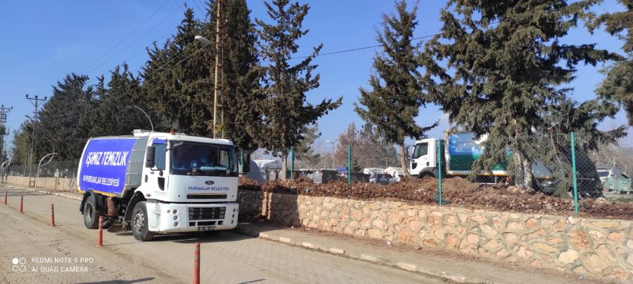 Pursaklar Belediyesi Temizlik Ekibi Deprem Bölgesinde