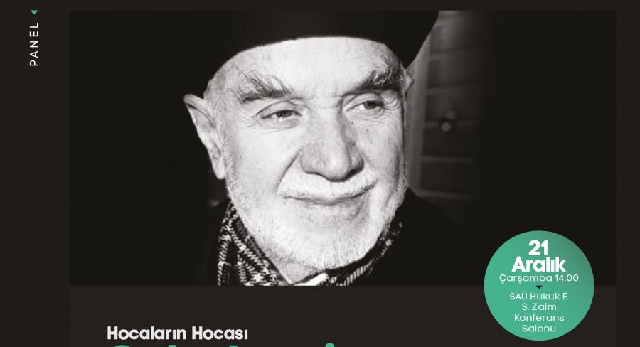 Sabahattin Zaim panelde konuşulacak