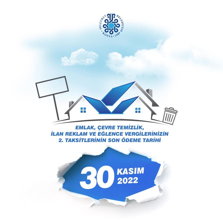 SELÇUKLU BELEDİYESİ VEZNELERİ HAFTA SONU AÇIK OLACAK