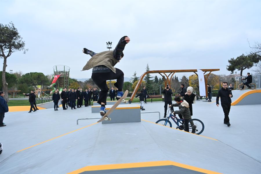 Skate Park başkandan ödüller gençlerden