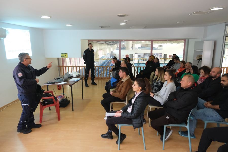 SPOR DAİRESİ PERSONELİNE ACİL DURUM TATBİKATI