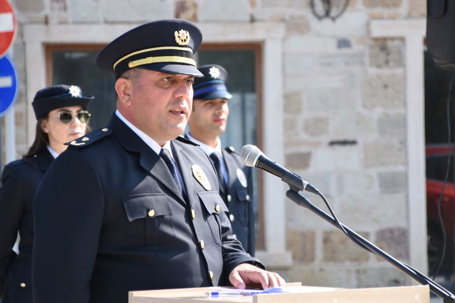 TÜRK POLİS TEŞKİLATININ KURULUŞ YILDÖNÜMÜ FOÇA’DA TÖRENLE KUTLANDI
