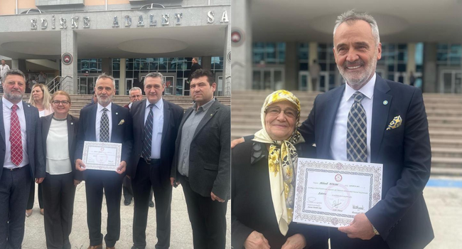 VEKİL PROF. DR. AKALIN MAZBATASINI ALDI