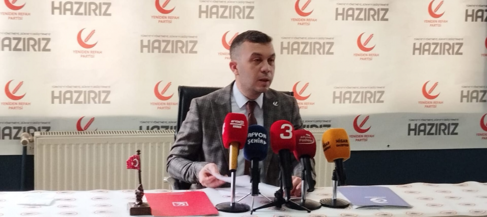 Yeniden Refah Partisi Afyonkarahisar İl Başkanı Fehmi Güray Çakır: 