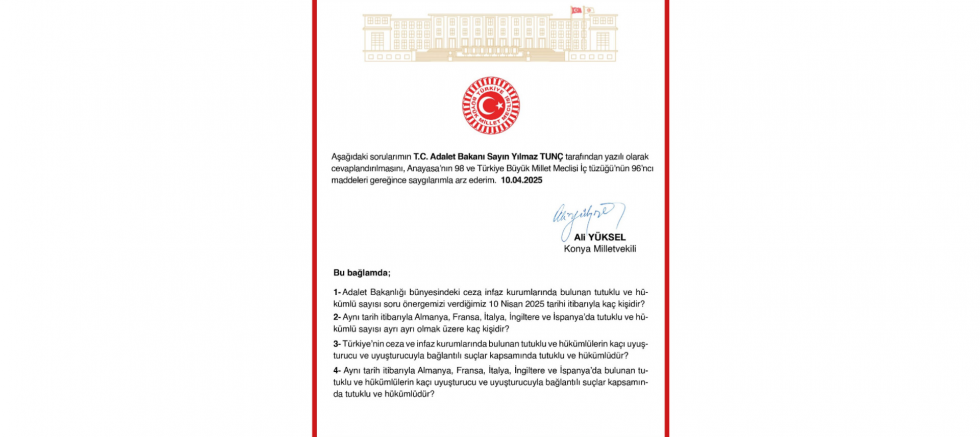 Yeniden Refah Partisi Konya Milletvekili Ali Yüksel: Cezaevlerindeki tutuklu ve hükümlü sayısı araştırılmalı - GÜNDEM - İnternetin Ajansı