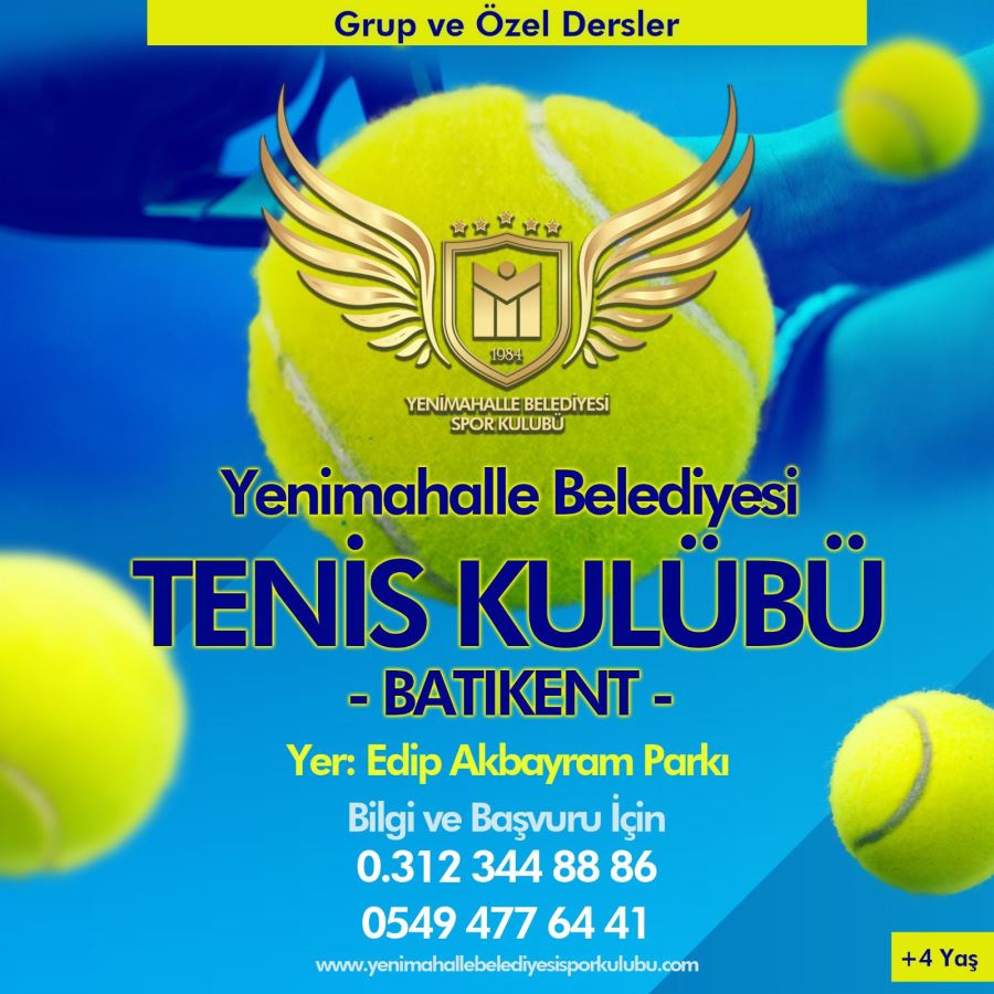 Yenimahalle’de tenise ilgi duyanlara fırsat