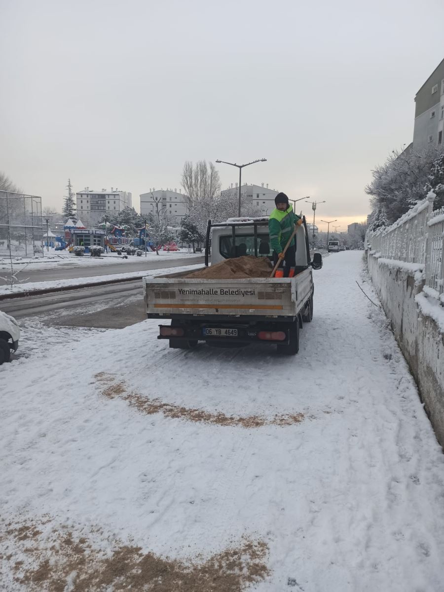 Yenimahalle’ye beyaz çok yakıştı