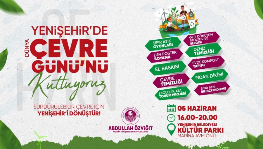 Yenişehir Belediyesi, Dünya Çevre Günü etkinlikleriyle farkındalık yaratacak