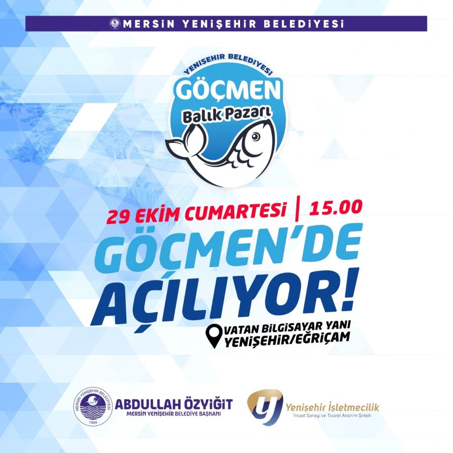 Yenişehir Belediyesi Göçmen Balık Pazarı 29 Ekim’de açılıyor