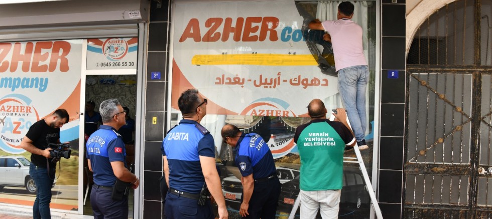 Yenişehir Belediyesinden yabancı tabela denetimi - GÜNDEM - İnternetin Ajansı
