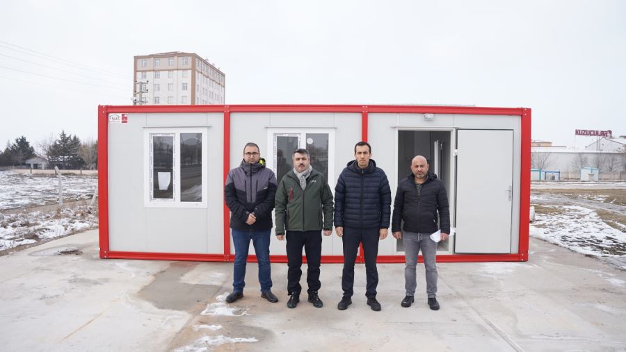 YILDIRIM BELEDİYESİ DEPREM BÖLGESİNDE KONTEYNER KENT KURUYOR