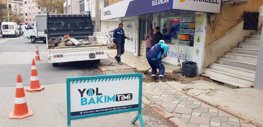 Yol Bakım Timiyle kaldırımlar daha güvenli